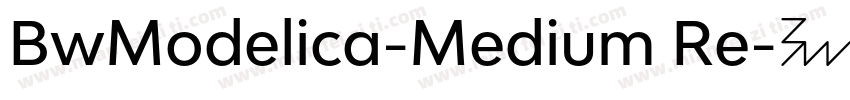 BwModelica-Medium Re字体转换